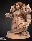 Dwarf Priestess - 3d Printed Miniature by Bite the Bullet