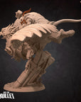 Dwarf Gryphon Rider- 3d Printed Miniature by Bite the Bullet