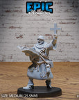 Medieval Cleric Monk - 3d Printed Miniature Sculpted by Epic Miniatures