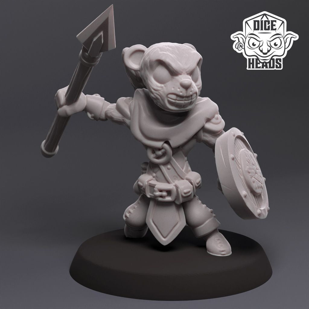 Weasel Infantry - 3d Printed Miniature by DiceHeads