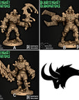 Wargast Kludge-Brute - Blightergast Reanimators - 3d Printed Miniature by Battle Yak Miniatures