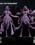 Allira the Cursed Queen, Humanoid Form - 3d Printed Miniature by Big Bad Evil Guys