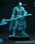 Giantblood Berserker - 3d Printed Miniature Sculpted by Mammoth Factory