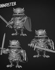 Owlfolk Soldiers - 3d Printed Miniature Sculpted by Goon Master Games