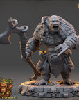 Zorak Soulgar - Strongbacks of Castle Primatus (ApeFolk) - 3d Printed Miniature sculpted by Daybreak Miniatures