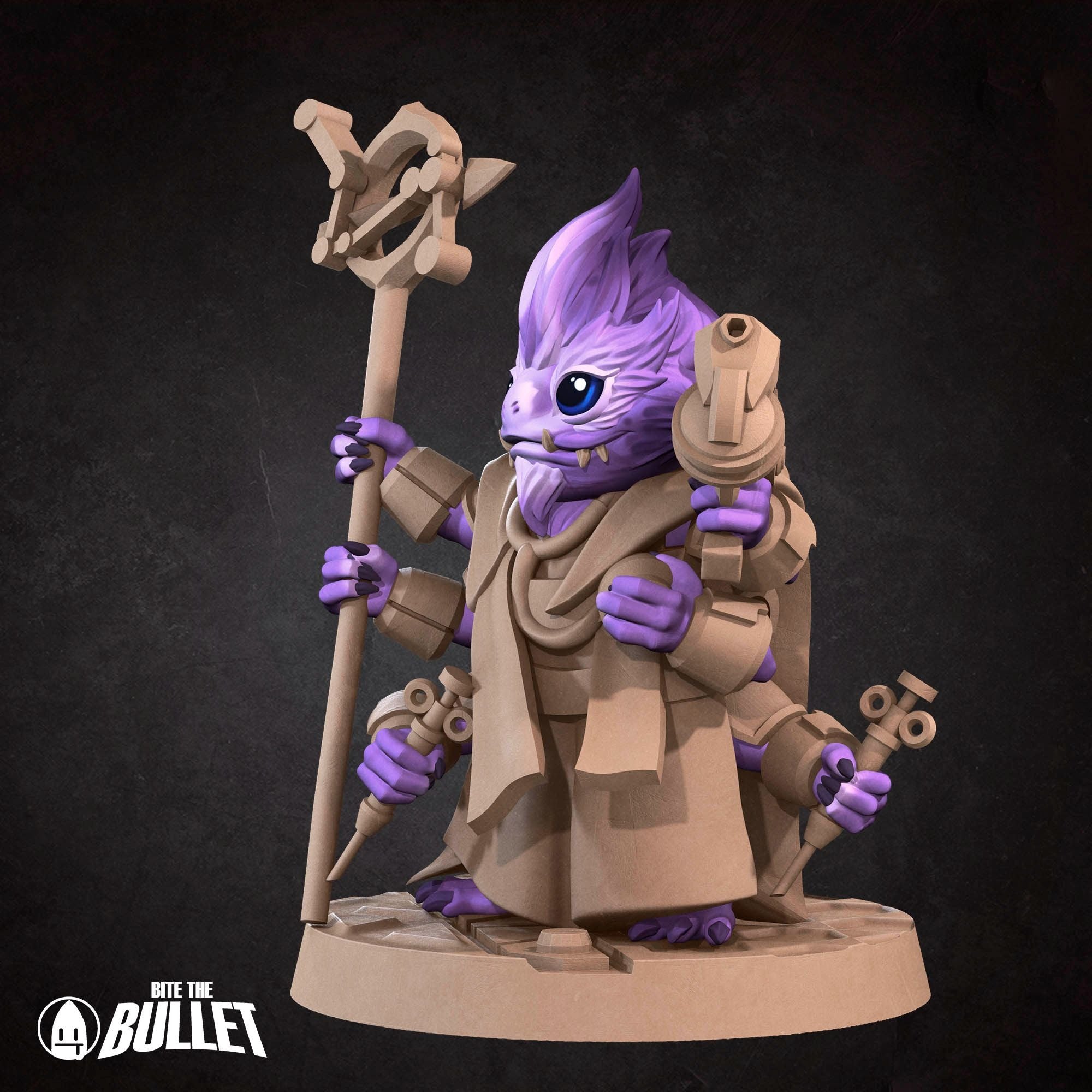 Furblin Biohacker - Bullet Galaxy - 3d Printed Miniature sculpted by Bite the Bullet