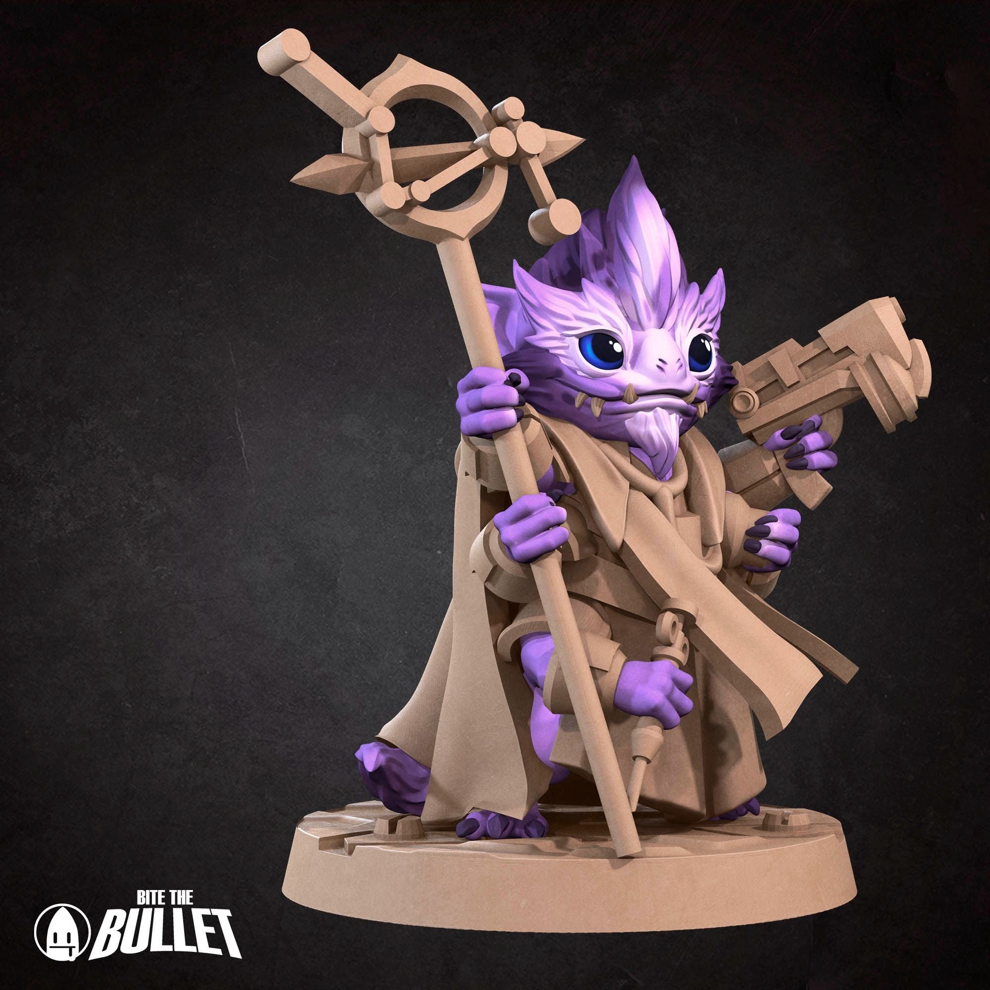 Furblin Biohacker - Bullet Galaxy - 3d Printed Miniature sculpted by Bite the Bullet