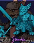 Armordillo - Curious Critters of Whimsy Isle - 3d Printed Miniature Sculpted by Velrock Art Miniatures