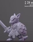 Armordillo - Curious Critters of Whimsy Isle - 3d Printed Miniature Sculpted by Velrock Art Miniatures