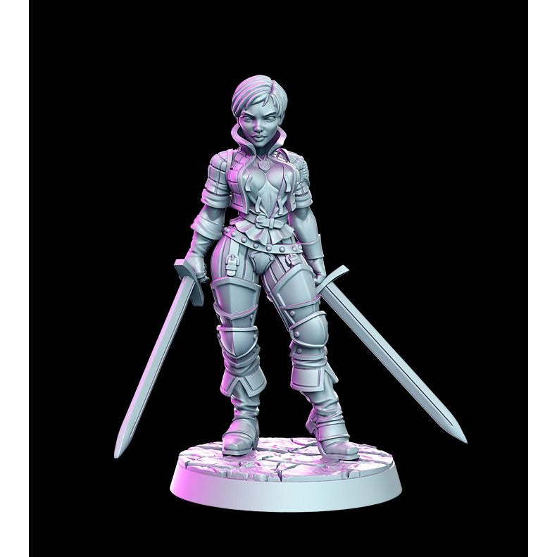 Daena- Order of the Iron Lily - 3d Printed Miniature Sculpted by RN Estudio