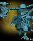 The Bandito - Curious Critters of Whimsy Isle - 3d Printed Miniature Sculpted by Velrock Art Miniatures