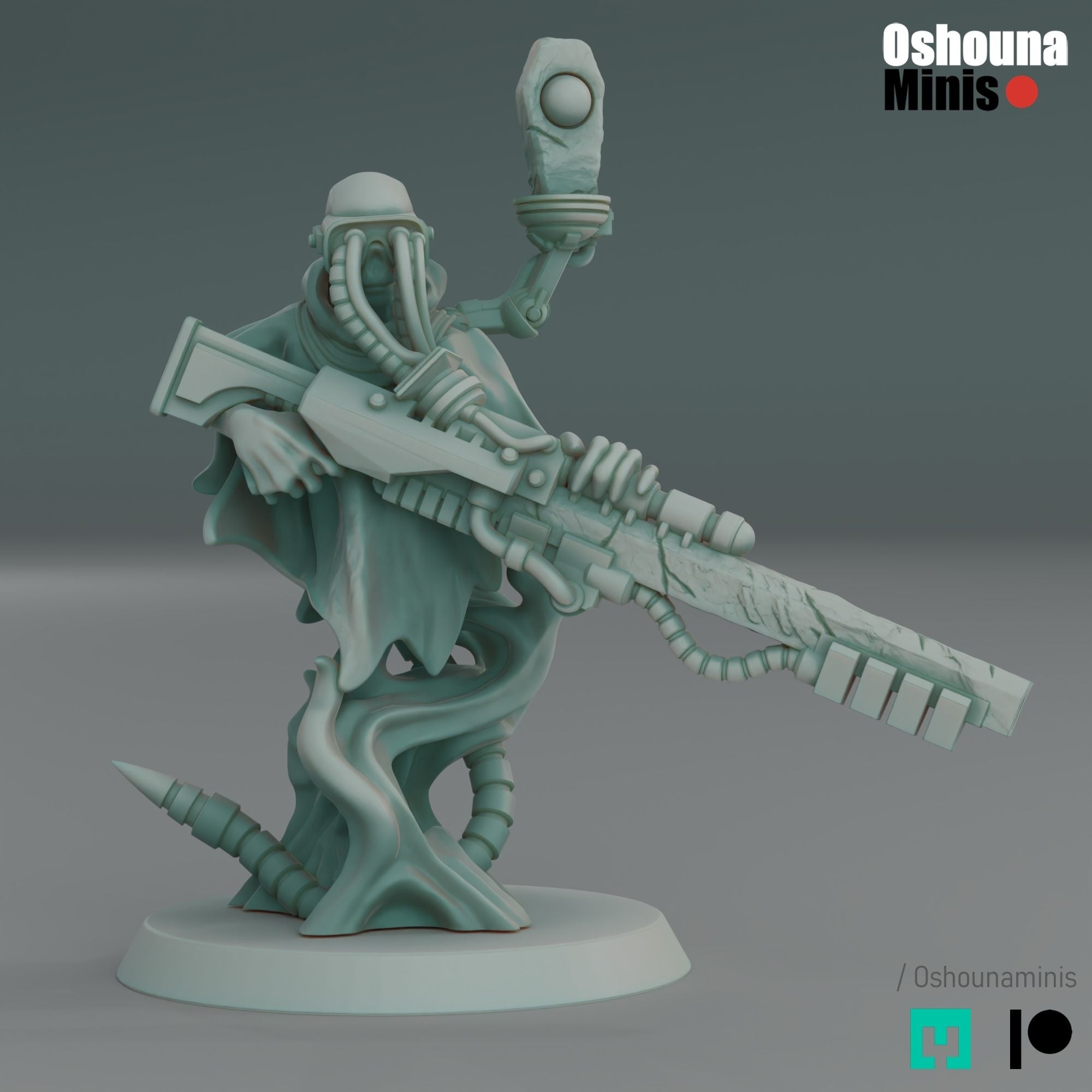 Doomed Empire Snipers - 3d Printed Miniature by OshounaMinis