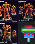 Bio-Techno Man Zero - 3d Printed Miniature Sculpted by Papsikels Miniatures