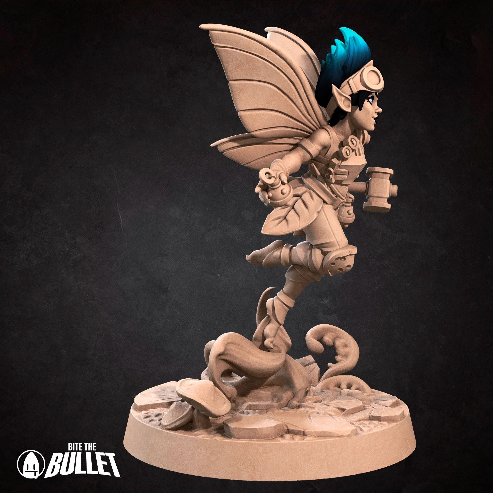 Pixie Artificer - Pixies - 3d Printed Miniature sculpted by Bite the Bullet