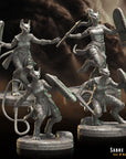 Sabre Cats - 3d Printed Miniature Sculpted by Crippled God Foundry
