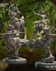 Cervitaur Archer - 3d Printed Miniature Sculpted by Crippled God Foundry