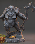 Targus Stelmaar - Strongbacks of Castle Primatus (ApeFolk) - 3d Printed Miniature sculpted by Daybreak Miniatures