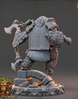 Targus Stelmaar - Strongbacks of Castle Primatus (ApeFolk) - 3d Printed Miniature sculpted by Daybreak Miniatures