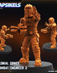 Colonial Space Combat Engineer - 3d Printed Miniature Sculpted by Papsikels Miniatures