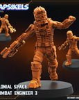 Colonial Space Combat Engineer - 3d Printed Miniature Sculpted by Papsikels Miniatures