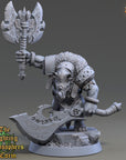 Polus Greatblade - Fighting Philosophers of Corm (Rhinofolk) - 3d Printed Miniature sculpted by Daybreak Miniatures