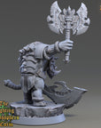 Polus Greatblade - Fighting Philosophers of Corm (Rhinofolk) - 3d Printed Miniature sculpted by Daybreak Miniatures