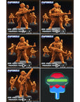 Union Armed Forces Progressive People SOF Set 3- 3d Printed Miniature Sculpted by Papsikels Miniatures