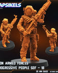 Union Armed Forces Progressive People SOF Set 3- 3d Printed Miniature Sculpted by Papsikels Miniatures