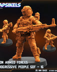 Union Armed Forces Progressive People SOF Set 3- 3d Printed Miniature Sculpted by Papsikels Miniatures