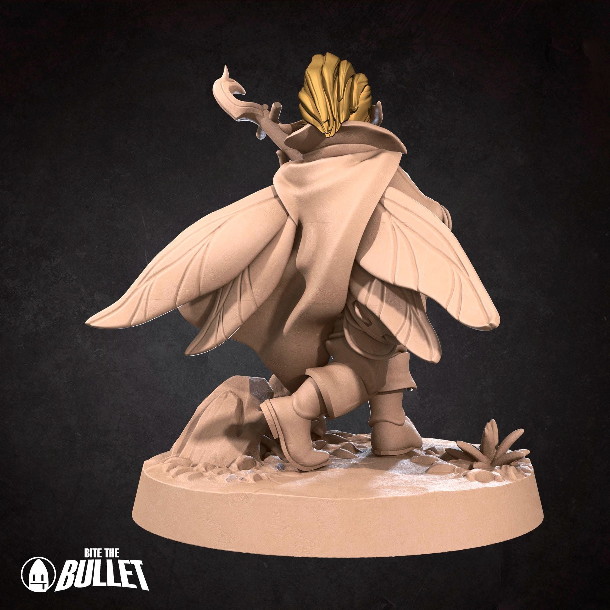 Pixie Bard - Pixies - 3d Printed Miniature sculpted by Bite the Bullet