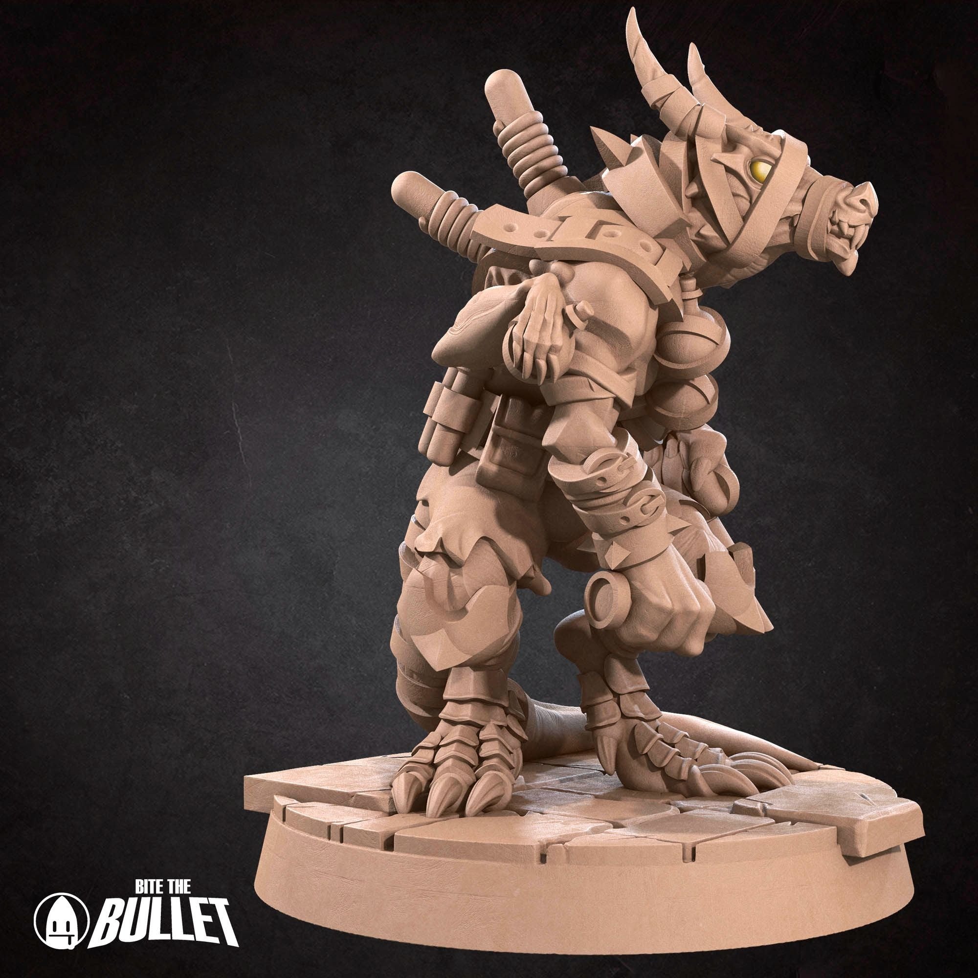 Kobold Alchemist - Kobold DND - 3d Printed Miniature sculpted by Bite the Bullet