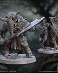 Chaos Minocs - Rise of the Beastmen - 3d Printed Miniature sculpted by Artisan Guild