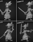 Female Parrot Pirate - 3d Printed Miniature Sculpted by Goon Master Games