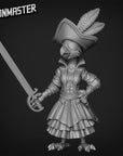 Female Parrot Pirate - 3d Printed Miniature Sculpted by Goon Master Games