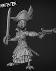 Female Parrot Pirate - 3d Printed Miniature Sculpted by Goon Master Games