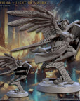 Seraphina, Light of Valor - Wrath of the Malakim - 3d Printed Miniature sculpted by Artisan Guild