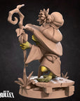 Frogfolk Wizard - Grove Haven - 3d Printed Miniature sculpted by Bite the Bullet