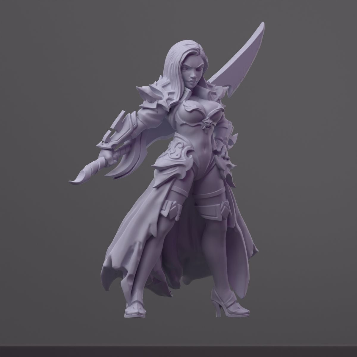Dalila - Order of the Iron Lily - 3d Printed Miniature Sculpted by RN Estudio