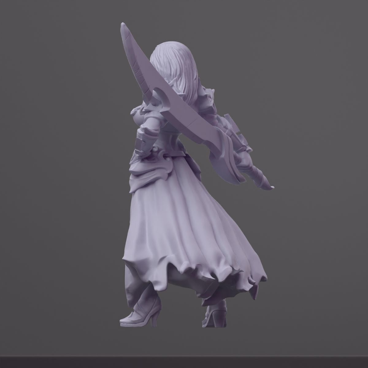 Dalila - Order of the Iron Lily - 3d Printed Miniature Sculpted by RN Estudio