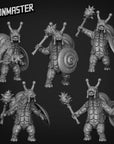 Snailfolk Shieldbearers - 3d Printed Miniature Sculpted by Goon Master Games