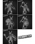 Snailfolk Shieldbearers - 3d Printed Miniature Sculpted by Goon Master Games
