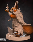 Squirrelfolk Sorceress - Grove Haven - 3d Printed Miniature sculpted by Bite the Bullet