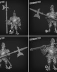 Chicken Knights with Halberd - 3d Printed Miniature Sculpted by Goon Master Games