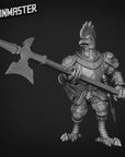 Chicken Knights with Halberd - 3d Printed Miniature Sculpted by Goon Master Games