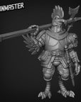 Chicken Knights with Halberd - 3d Printed Miniature Sculpted by Goon Master Games