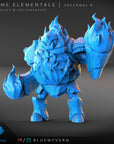 Infernals - Prime Elementals - 3d Printed Miniature Sculpted by Blue Wyvern