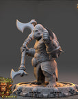 Balor Emryn - Strongbacks of Castle Primatus (ApeFolk) - 3d Printed Miniature sculpted by Daybreak Miniatures