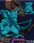 The Outlaw - Curious Critters of Whimsy Isle - 3d Printed Miniature Sculpted by Velrock Art Miniatures