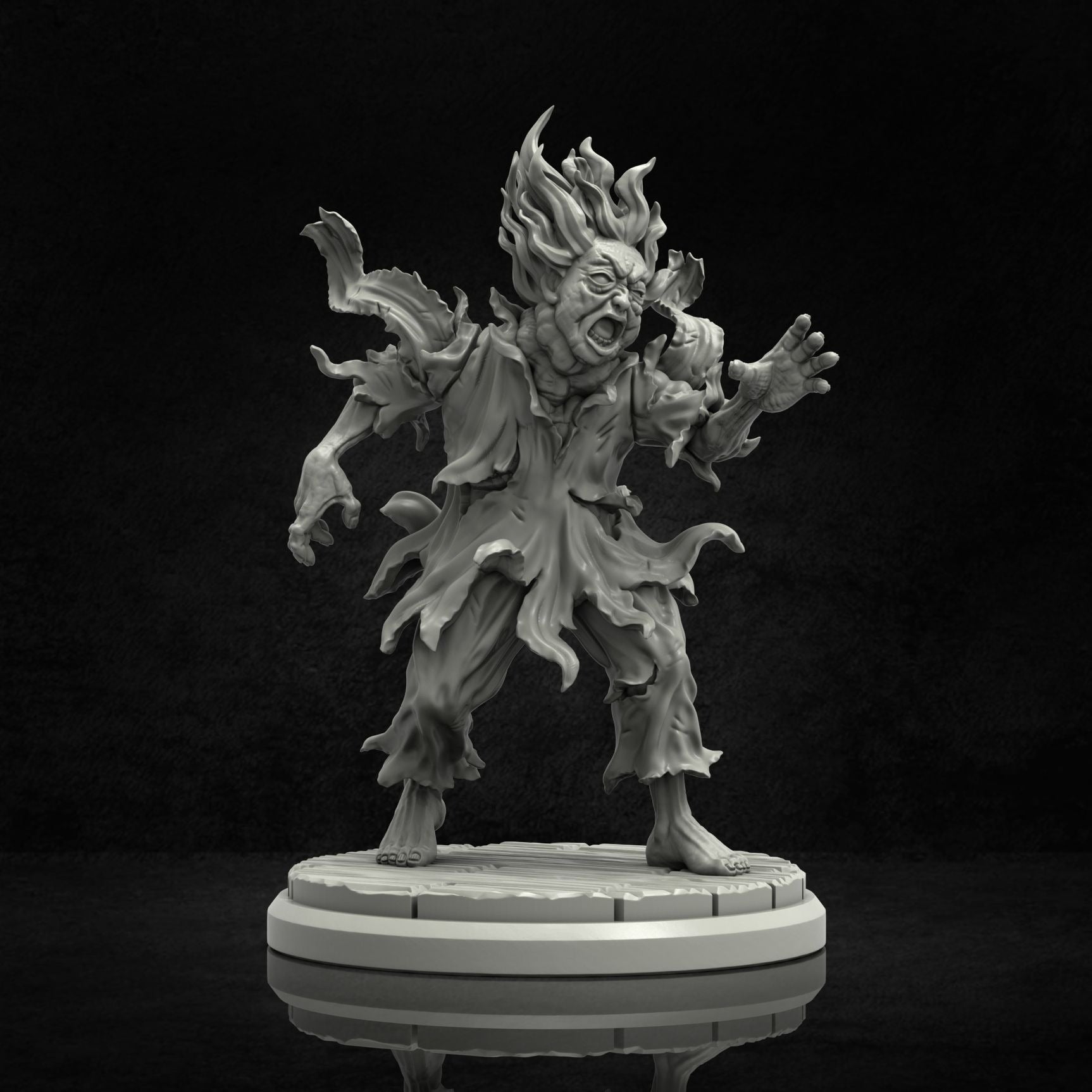 Drowned Spirit - Whispering Hunger - 3d Printed Miniature Sculpted by Adaevy Creations
