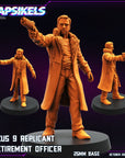 Nexus 9 Replicant Retirement Officer - 3d Printed Miniature Sculpted by Papsikels Miniatures